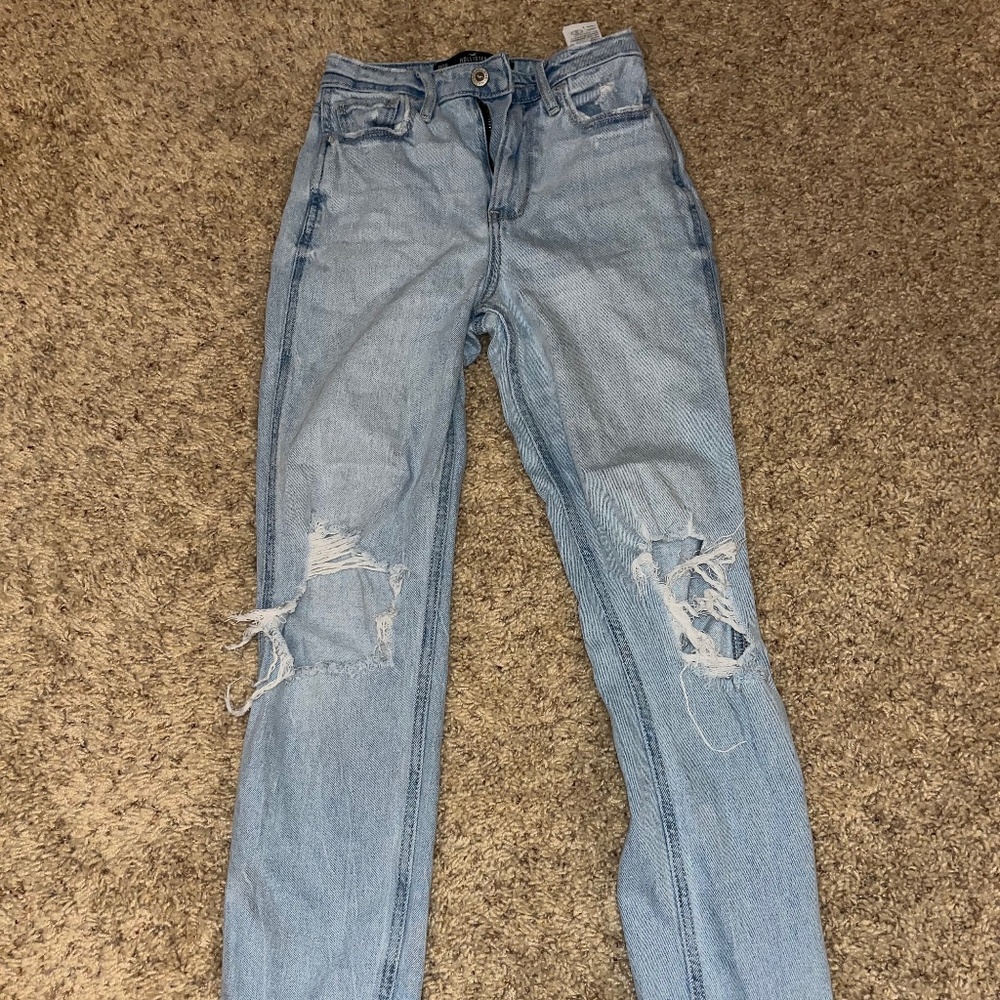 Hollister Distressed Women's Blue Jeans OOR